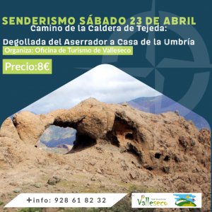Valleseco organiza la ruta por el camino de la Caldera de Tejeda
