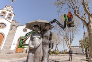 Valleseco refuerza la salud de sus hist&oacute;ricos plataneros con una inversi&oacute;n de 14.000 euros