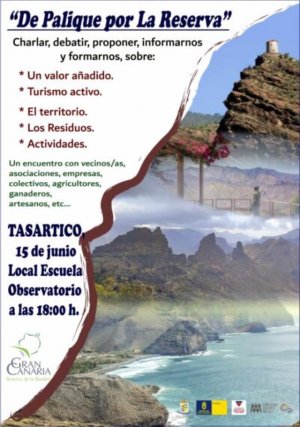 El miércoles 15 de junio, a las 18.00 horas, se inicia en Tasartico el proyecto ‘De Palique por la Reserva’