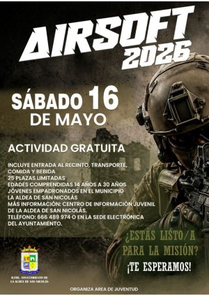La Aldea de San Nicol&aacute;s organiza una jornada de Airsoft para promover el ocio saludable entre los j&oacute;venes del municipio
