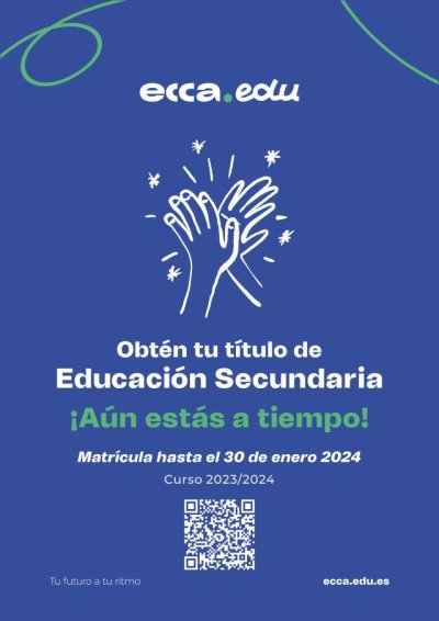 Gu&iacute;a: &Uacute;ltimos d&iacute;as de plazo para la matr&iacute;cula en Educaci&oacute;n Secundaria para personas adultas en la Fundaci&oacute;n Ecca