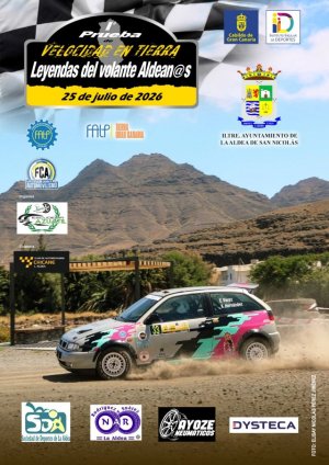 La Aldea de San Nicol&aacute;s acoge la I Prueba de Velocidad en Tierra &ldquo;Leyendas del Volante Aldean@s&rdquo; con un homenaje a tres referentes del automovilismo local