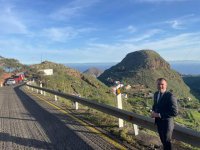 G&aacute;ldar: El reasfaltado de catorce kil&oacute;metros de la GC-220 entra en su recta final