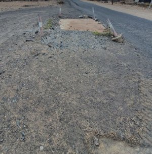 Contigo Puerto del Rosario denuncia el mal estado de la carretera que sube al Barrio Nuevo del Matorral