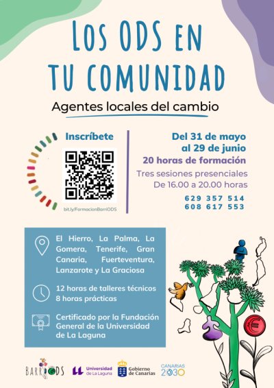 El proyecto &lsquo;BarriODS&rsquo; activa un plan de formaci&oacute;n en las ocho islas sobre la Agenda Canaria 2030