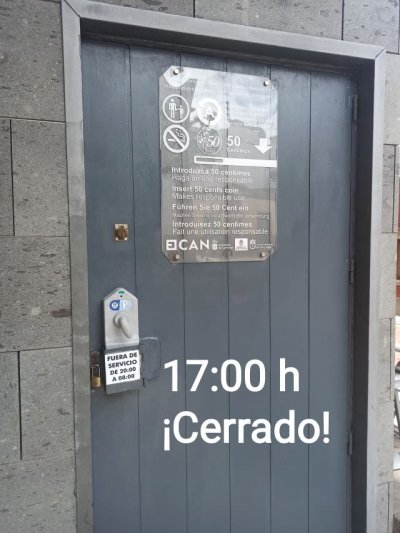 Nota de prensa del PSOE: 'Sin ba&ntilde;os p&uacute;blicos en el casco de G&aacute;ldar'