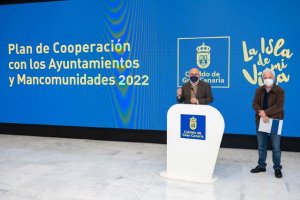 El Plan de Cooperación del Cabildo con los Ayuntamientos y Mancomunidades destina 18 millones a financiar 75 actuaciones en 2022