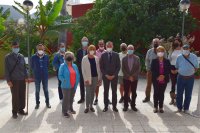 El alcalde de G&aacute;ldar felicita a la Junta Directiva del Club del Mayor Santiago de los Caballeros