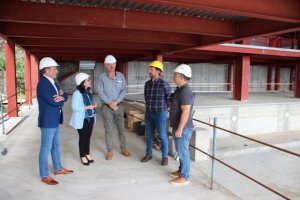 Yaiza Castilla visita el estado de las obras del balneario urbano de San Andr&eacute;s y Sauces