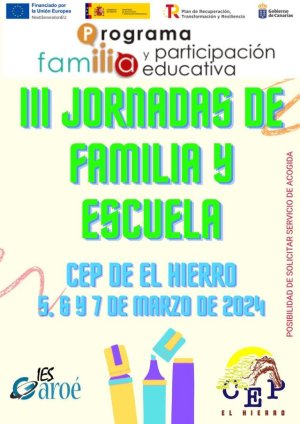 El IES Garoé y el CEP El Hierro organizan las III Jornadas de Familia y Escuela