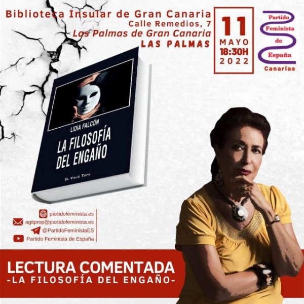 Último libro de Lidia Falcón O&#039;Neil, presidenta del PFE, titulado &quot;La filosofía del engaño&quot;