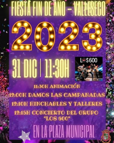 Valleseco: Fiesta de fin de a&ntilde;o de d&iacute;a