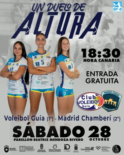 Partido de altura para el C.D. Voleibol Gu&iacute;a