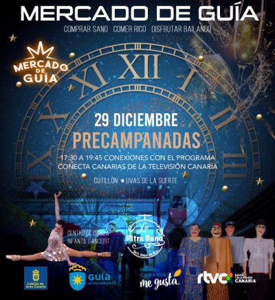 El Mercado de Gu&iacute;a celebra ma&ntilde;ana viernes las Precampanadas de Fin de A&ntilde;o
