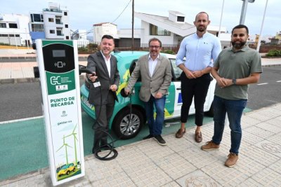 Gáldar integra tres nuevos puntos de recarga en la Red Insular de Recargas de Vehículos Eléctricos