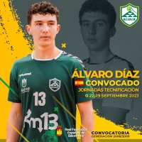 La Federaci&oacute;n Espa&ntilde;ola de Balonmano convoca al cadete &Aacute;lvaro D&iacute;az del G&aacute;ldar