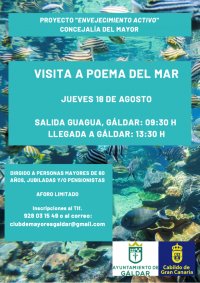 El Programa de Envejecimiento Activo del Ayuntamiento de G&aacute;ldar organiza una visita a Poema del Mar