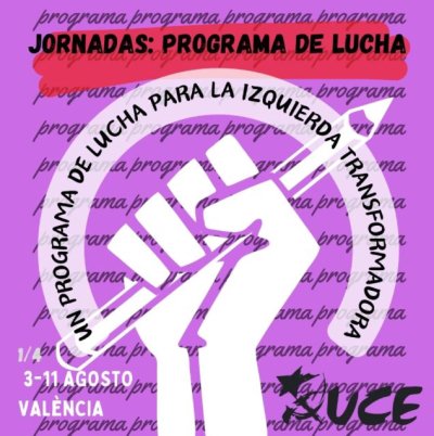 Nota de prensa: Unas jornadas para transformar la izquierda desde Unificación Comunista de España y Juventudes de Unificación Comunista de España