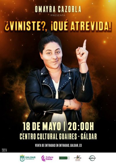 G&aacute;ldar: El Guaires acoge el s&aacute;bado 18 de mayo un espect&aacute;culo de la humorista Omayra Cazorla