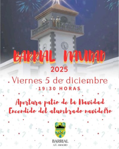 G&aacute;ldar: Barrial enciende su Navidad este viernes 5D a las 19:30 horas