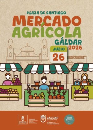 G&aacute;ldar: El entorno de la Plaza de Santiago acoge este domingo 26 de julio una nueva edici&oacute;n del Mercado Agr&iacute;cola