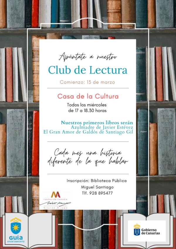 Guía: La Biblioteca Pública Miguel Santiago retoma el Club de Lectura con obras de Javier Estévez y Santiago Gil
