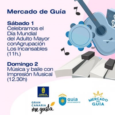 El Mercado de Gu&iacute;a acoge este fin de semana conciertos musicales, charla-degustaci&oacute;n de quesos y vino y baile
