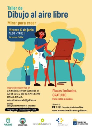G&aacute;ldar: Educadores de Calle organiza para el viernes 12 de junio un taller de dibujo al aire libre