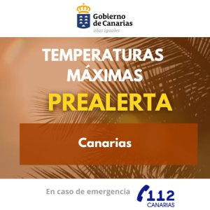 El Gobierno de Canarias declara la situaci&oacute;n de prealerta por temperaturas m&aacute;ximas en todo el archipi&eacute;lago
