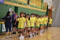 Balonmano Femenino: Primer partido de la copa deporte= Salud del G&aacute;ldar BF