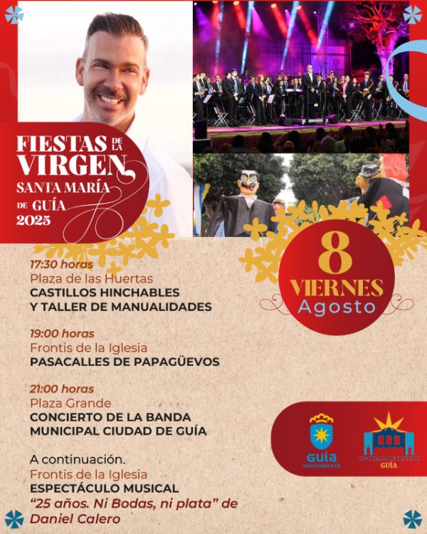 Daniel Calero presenta este viernes en Gu&iacute;a su espect&aacute;culo musical &rsquo;25 a&ntilde;os. Ni Bodas, ni plata&rsquo;