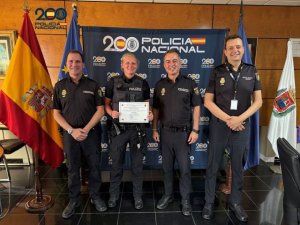 Presentación de una Policía de Alemania, para prestar servicio conjunto en la Comisaría de Maspalomas