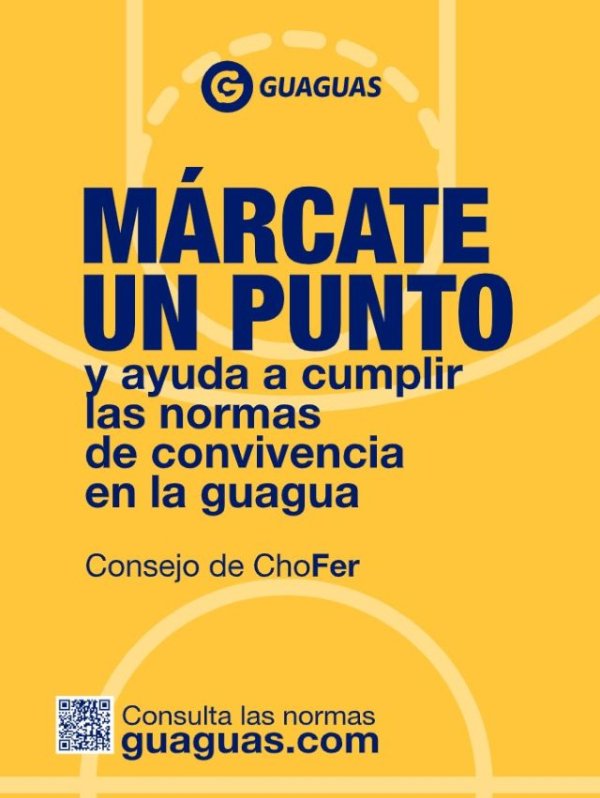 Guaguas Municipales lanza la campaña &#039;Márcate un Punto&#039; para fomentar el civismo y mejorar la convivencia a bordo de sus líneas