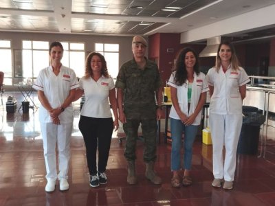 El ICHH realiza una campaña de extracción entre el colectivo militar de la Base General Alemán Ramírez