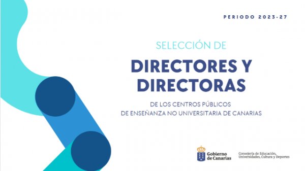 Educación inicia el procedimiento selectivo para la cobertura de 250 plazas de directores y directoras