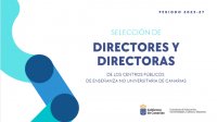 Educaci&oacute;n inicia el procedimiento selectivo para la cobertura de 250 plazas de directores y directoras