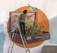 La artista visual Irene Le&oacute;n lleva sus acuarelas &lsquo;Portadoras de semillas&rsquo; a la Casa-Museo Antonio Padr&oacute;n de G&aacute;ldar