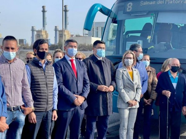 El Vicepresidente presenta el nuevo recorrido de la línea 8 de GLOBAL hasta Salinas del Matorral