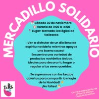 Mercadillo Solidario de TIPCI en el Mercado Ecol&oacute;gico de Valleseco este s&aacute;bado 30 de noviembre