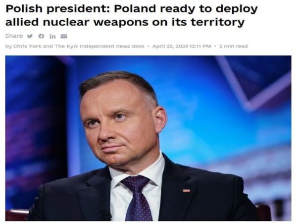 &iquest;Desplegar&aacute; el eje angloamericano armas nucleares en Polonia?