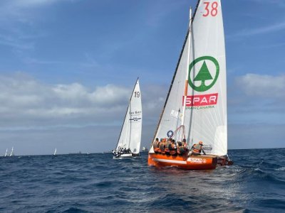 Vela Latina Canaria: El Spar Guerra del Río marca el mejor tiempo y avanzan ocho botes en la primera eliminatoria del Torneo Fundación La Caja de Canarias
