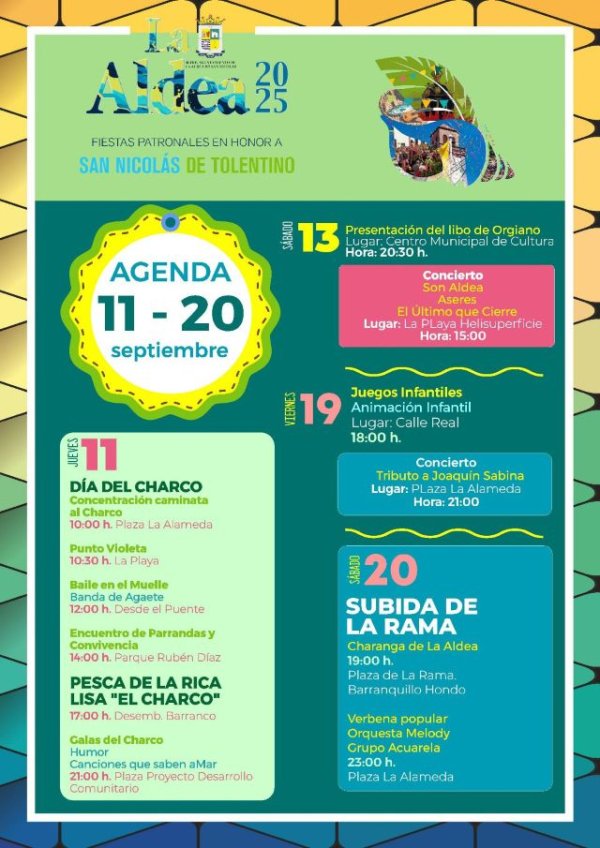 La Aldea de San Nicolás afronta la semana más representativa de las Fiestas de San Nicolás de Tolentino 2025