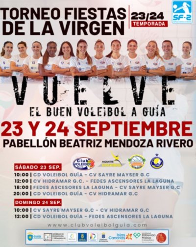 Gu&iacute;a: III Edici&oacute;n del Torneo de preparaci&oacute;n Fiestas de la Virgen de Voleibol