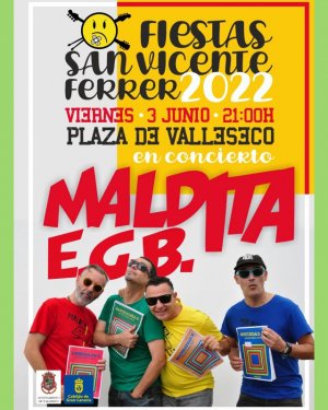 El concierto de Maldita EGB abre las Fiestas del Huevo Duro de Valleseco (Vídeo)