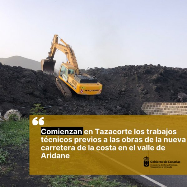 Comienzan en Tazacorte los trabajos técnicos previos a las obras de la nueva carretera en el valle de Aridane