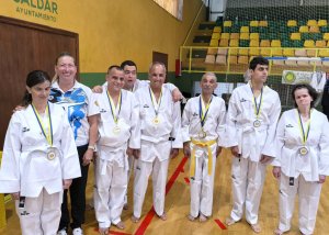 Usuarios del Centro Ocupacional participan en el I Open Taekwondo Kim Gáldar