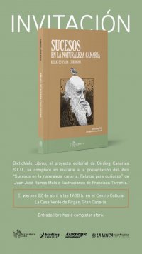 Villa de Firgas: Presentaci&oacute;n del libro &ldquo;Sucesos en la naturaleza canaria&rdquo; de Juan Jos&eacute; Ramos Melo