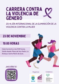 Guía: La Concejalía de Igualdad organiza la Carrera contra la Violencia de Género el próximo 23 de noviembre