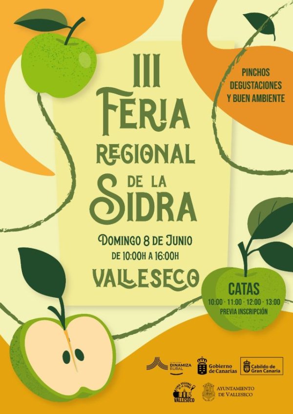Valleseco celebra la III Feria Regional de Sidra de Canarias el próximo 8 de junio