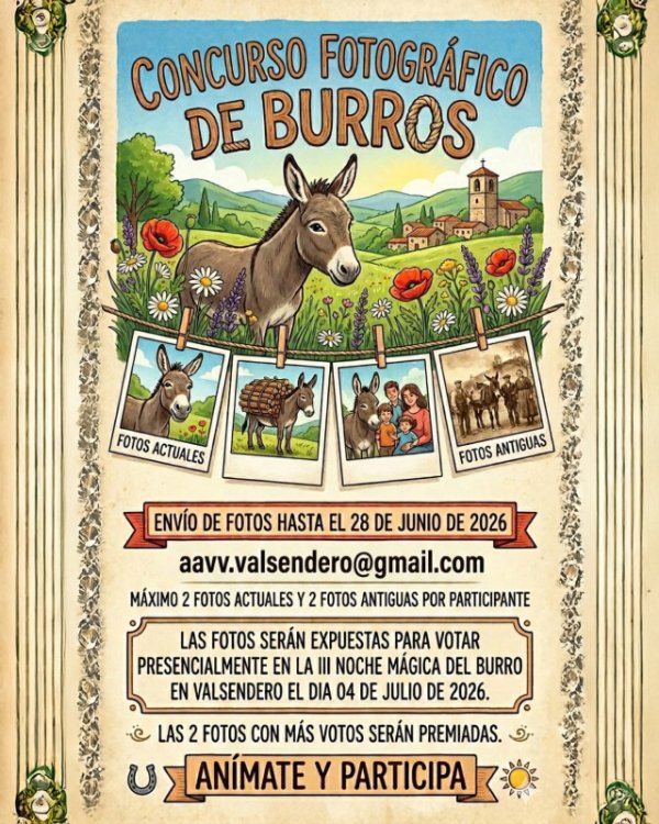 Valleseco: La III Noche M&aacute;gica del Burro incorpora una nueva edici&oacute;n de su concurso fotogr&aacute;fico